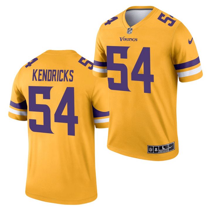 Men Minnesota Vikings #54 Eric Kendricks Nike Gold Inverted Legend NFL Jersey